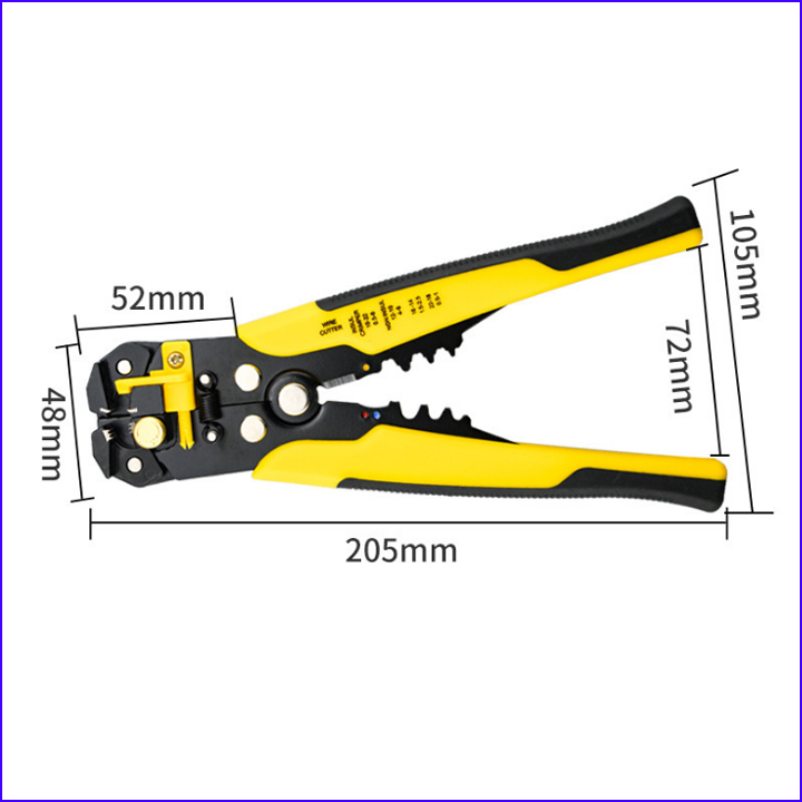 Kìm Tuốt Dây Điện, Dây Cáp, Bấm Cos Đa Năng 0.2 - 6mm