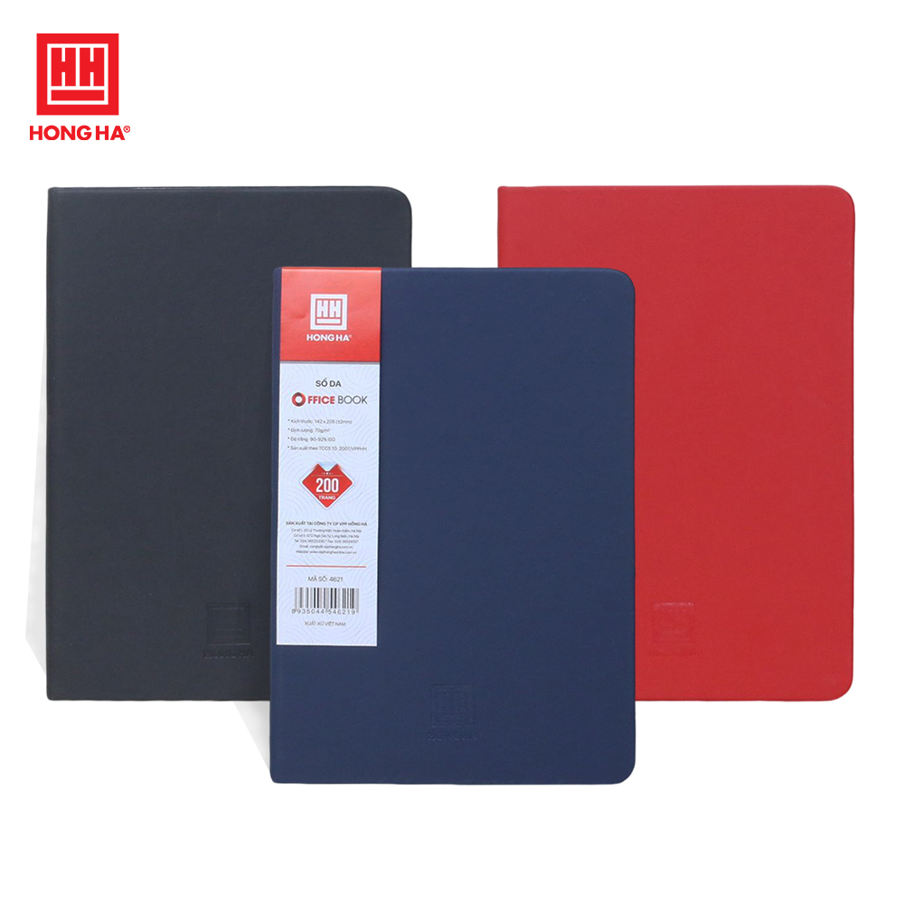 Sổ da A5 200 trang Office Book Hồng Hà