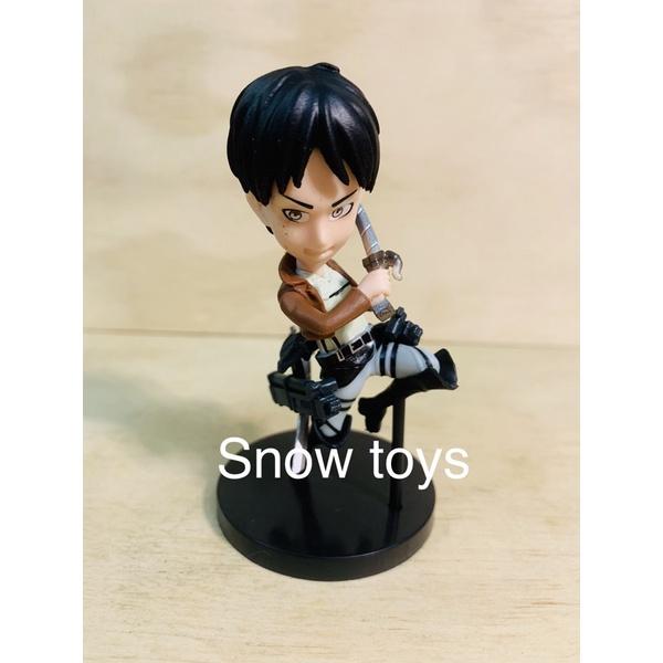 Mô hình Attack On Titan - AOT - Đại chiến Titan - Set 6 nhân vật Eren Mikasa Armin Hange Sasha Levi - Cao 9~10cm