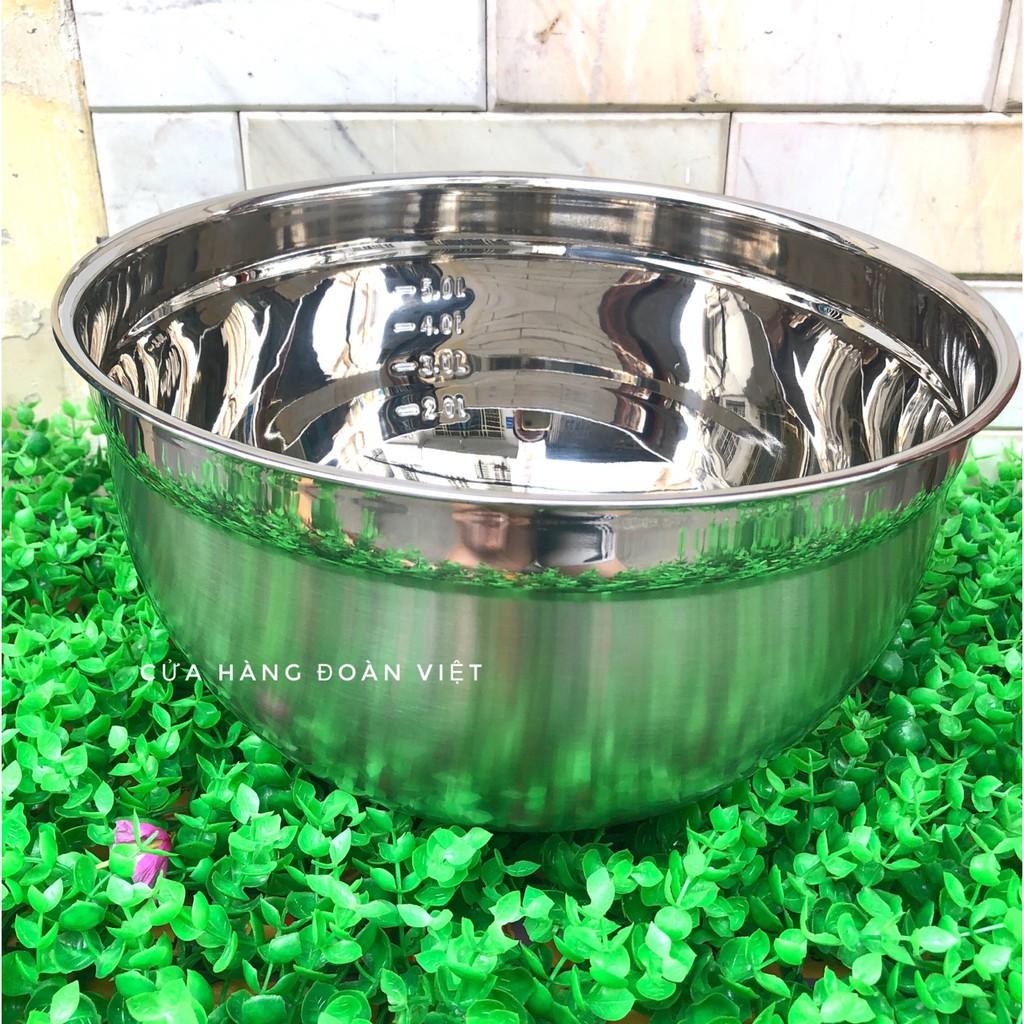 Tô Trộn Bột , Thau Trộn Bột - Inox Cao Cấp Có Đế Silicon Chống Trợt - Dụng Cụ Làm Bánh