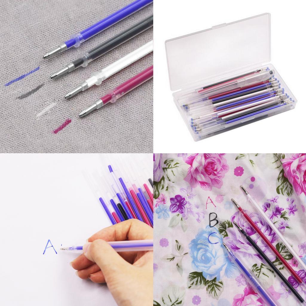 120Pcs Erase Pens Erasable Fabric Refills Marking Pens Mixed Color