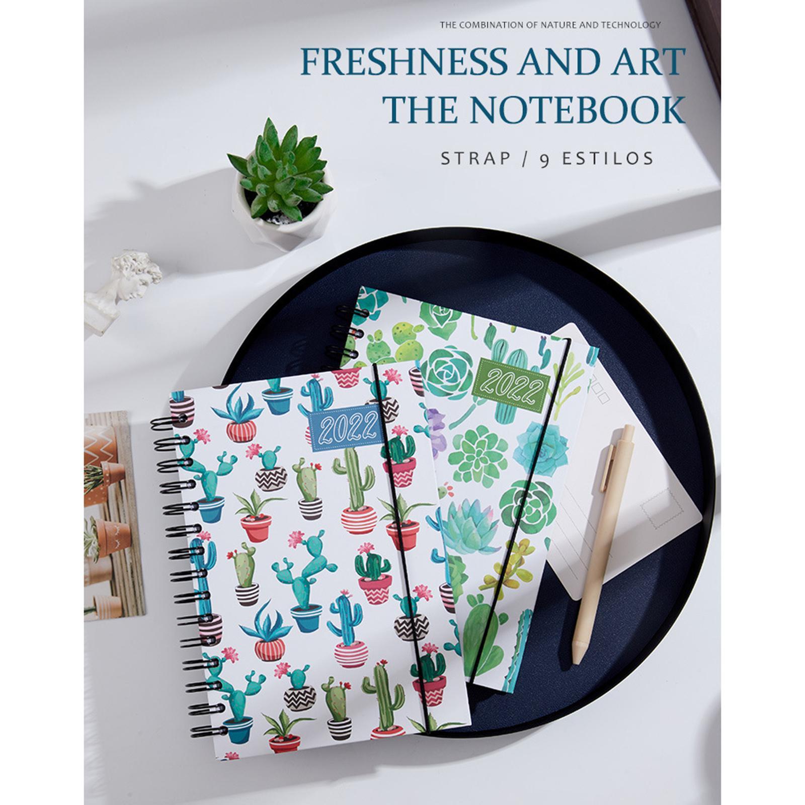 2022 Notebook A5 Notepad Writing Pads Daily Monthly Yearly Agenda Diary for School Supplies