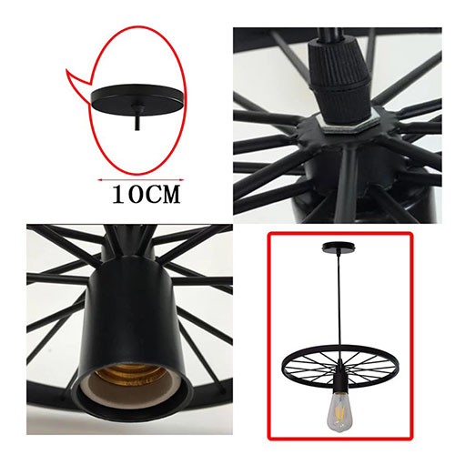 Đèn thả trần trang trí bánh xe DT083
