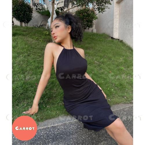 Đầm maxi hở lưng 2 dây ôm body sexy tôn dáng phong cách cổ điển gợi cảm cho nữ carrotxinhdep