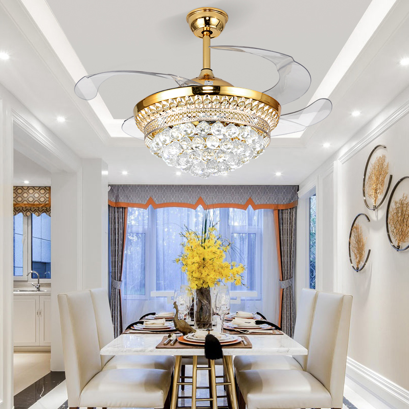 Đèn quạt NODAKA LED 3 chế độ ánh sáng cánh cụp xòe cao cấp