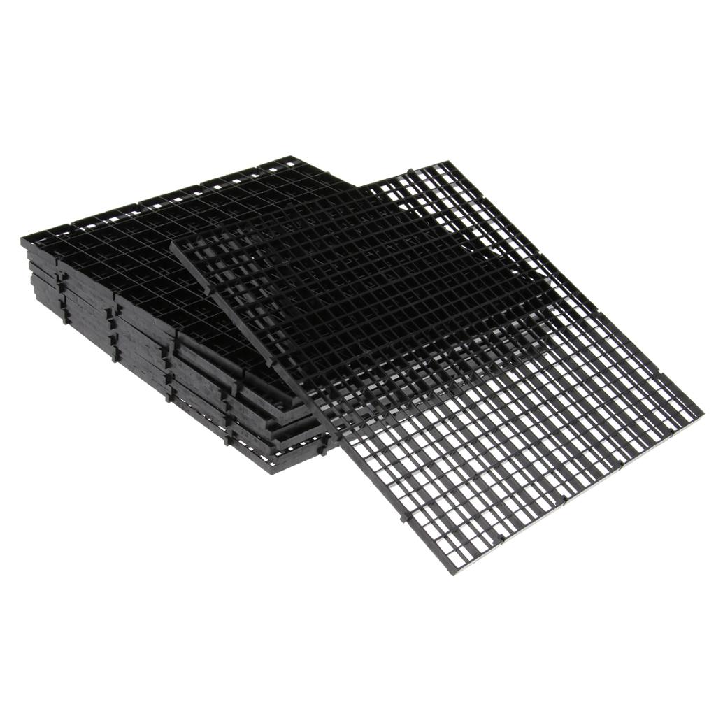 10 Pcs Aquarium Fish Tank Isolation Plate Divider Filter Patition Board Net