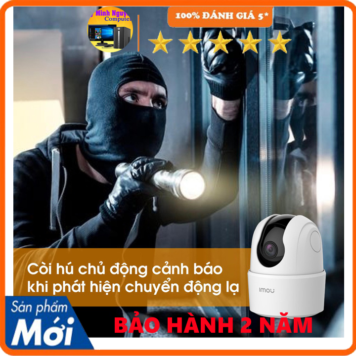 Camera IP WIFI XOAY 360 IMOU Ranger2C-D TA22CP-D Trong Nhà Còi Hú Báo Động, Hàng chính hãng