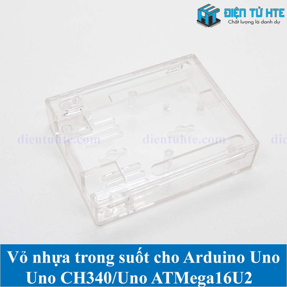 Vỏ hộp bảo vệ cho mạch Arduino Uno R3 nhựa trong suốt