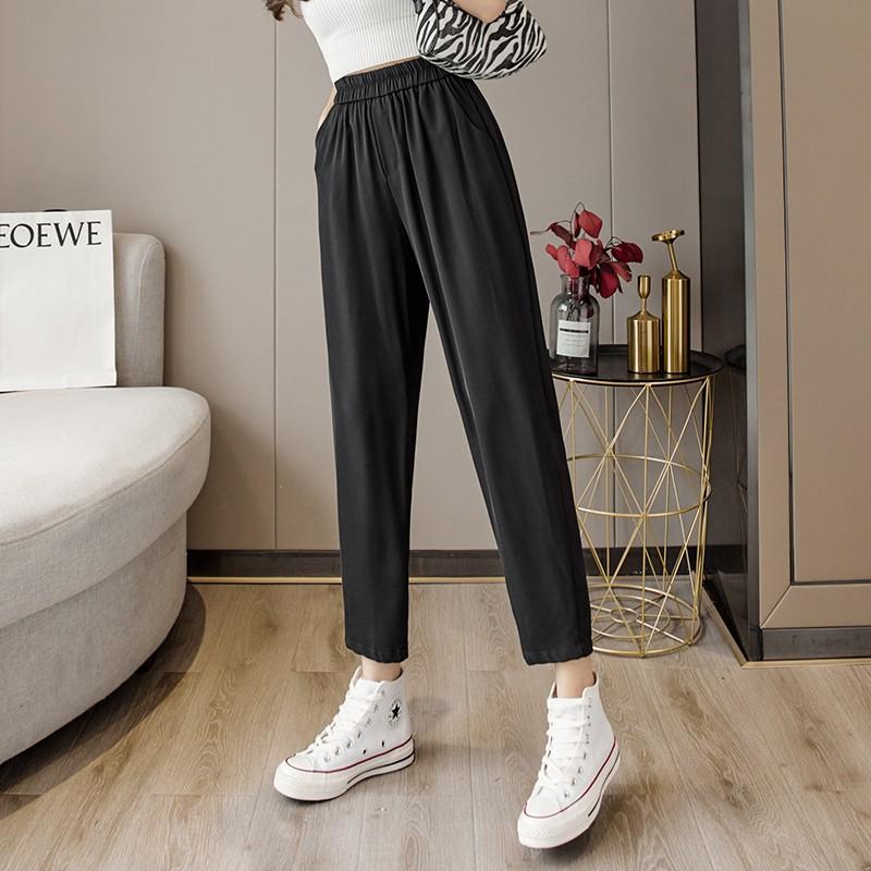 Quần baggy nữ cạp chun chất đũi MADELA , kiểu dáng baggy vải đũi mềm mịn thoáng mát , có nhiêu màu và đủ size lựa chọn - QBGD08