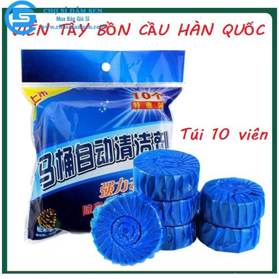Viên khử mùi tẩy bồn cầu toilet sạch bóng , sáp chống ố vàng mùi hôi, diệt sạch vi khuẩn gây hại