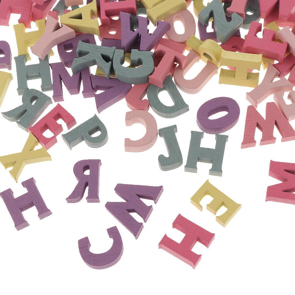 3-6pack 100pcs Wooden Alphabet Letters for Preschool Kids Toddler Educational