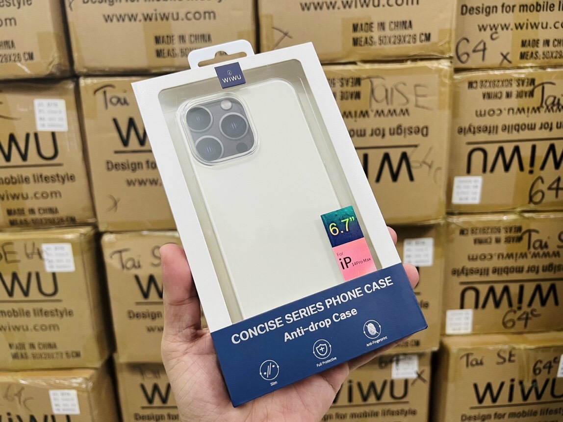 Ốp Wiwu Concies Series Phone Case Dành Cho Iphone Được Làm Bằng Nhựa Dẻo TPU Đàn Hồi Tốt, Không Bị Giòn - Hàng Chính Hãng