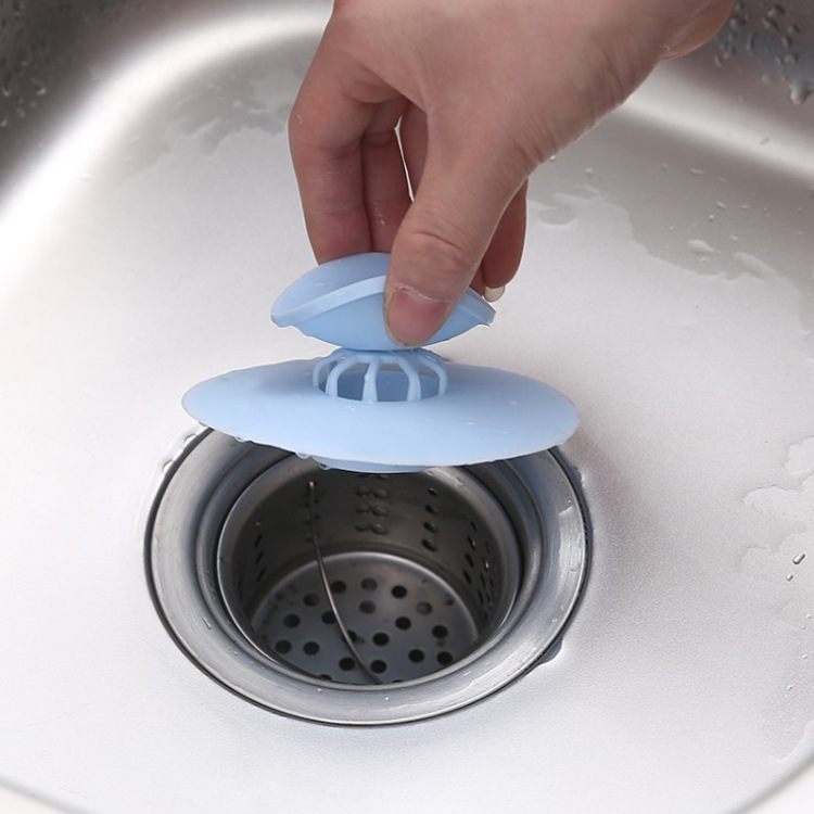 Miếng ngăn rác và giữ nước bồn rửa chén, lavabo, bồn rửa mặt PaKaSa (giao màu ngẫu nhiên)