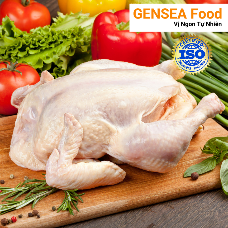 Gà Dai Nguyên Con Nhật Bản GENSEA Food G5012 Làm Sạch Thịt Gà Tươi Ngon Như Gà Ta Thả Vườn
