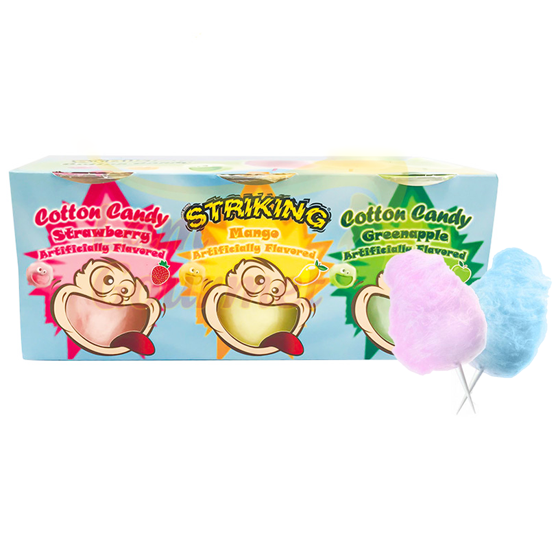 Kẹo Bông Gòn Striking 33g – Cotton candy (Màu ngẫu nhiên)