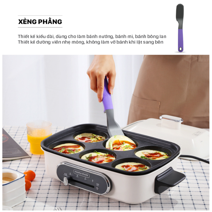 Bộ dụng cụ nhà bếp 7 món cao cấp thương hiệu Morphy Richards RM1032 - Chất liệu siêu bền chịu nhiệt độ cao - HÀNG NHẬP KHẨU