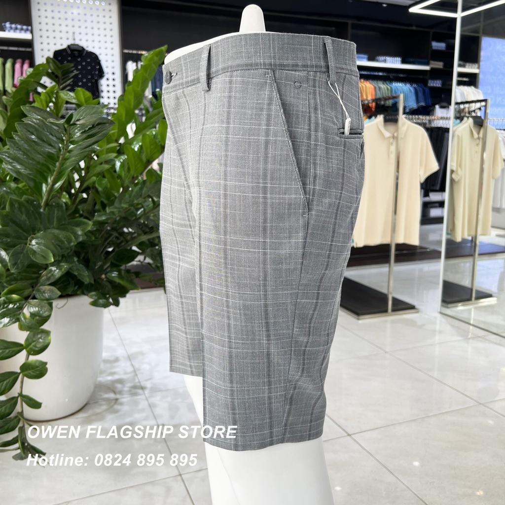 Quần short tây nam owen màu xám sáng SW231234