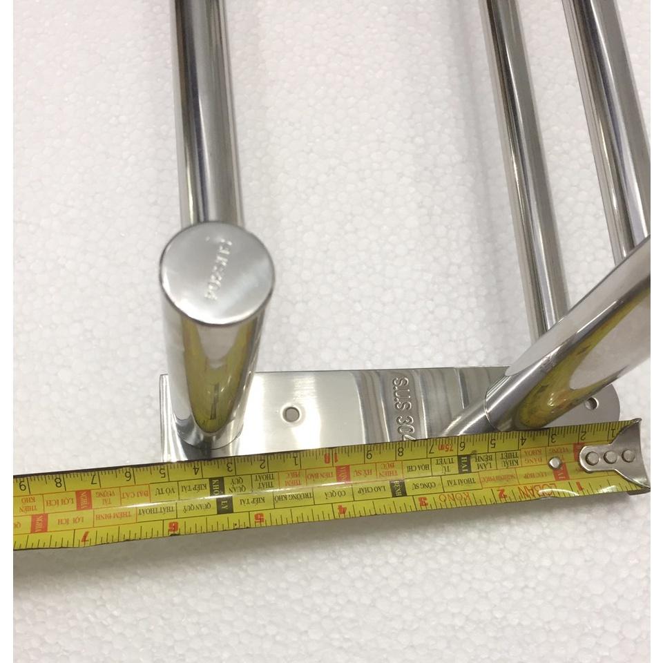 Máng khăn treo 2 tầng đa năng Inox Cao cấp TT-016