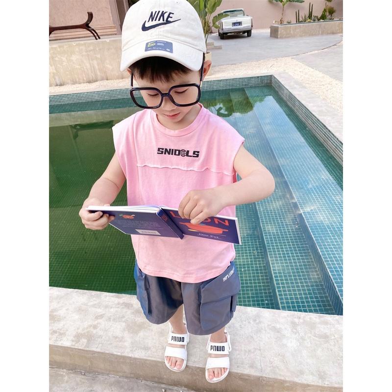 Thời trang bé trai- áo phông áo thun sát nách ba lỗ bé trai phong cách Hàn Quốc 10-55kg