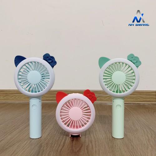 Quạt Cầm Tay Mini Có Đèn Gấp Gọn Tiện Lợi 3 Màu Hồng , Xanh Lá Cây , Xanh Lam