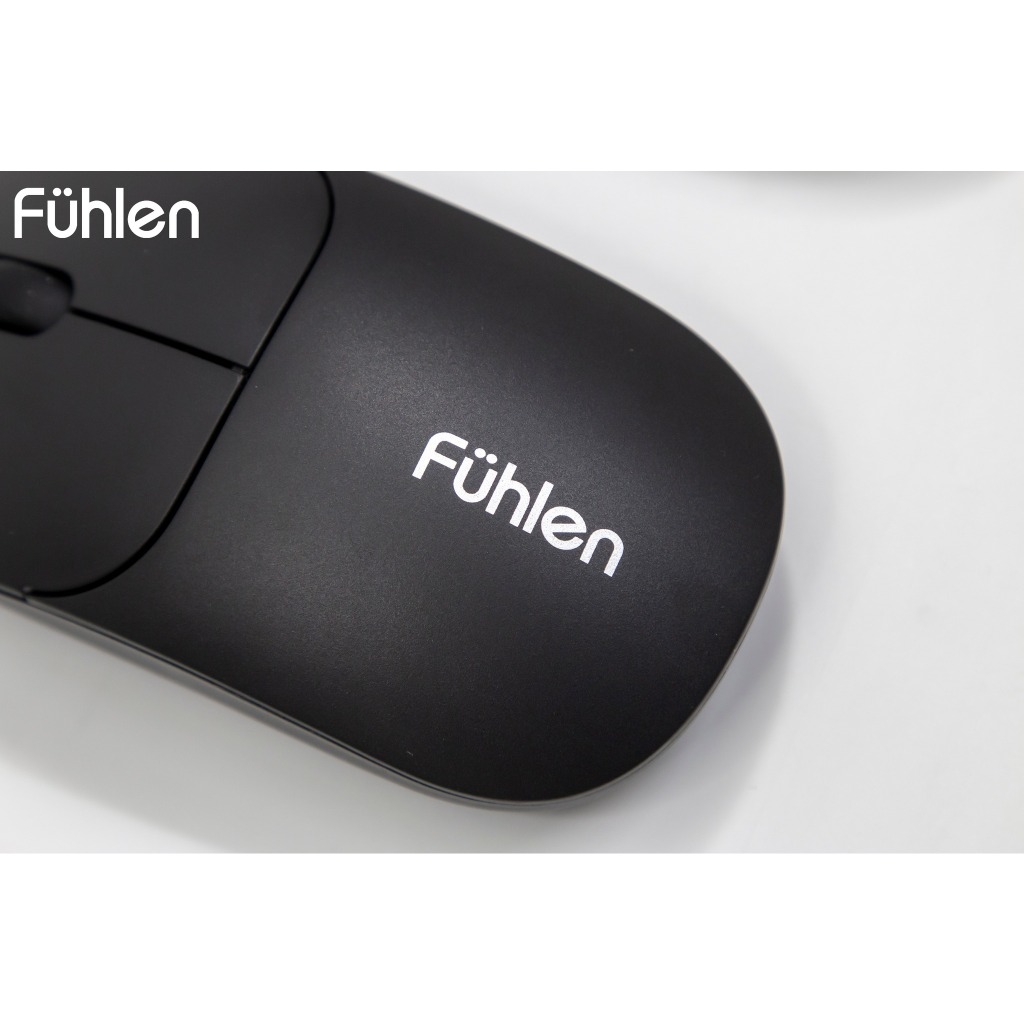 Chuột Không Dây Fuhlen M07s (Ergonomic, DPI 1200, Black/White) - Hàng Chính Hãng