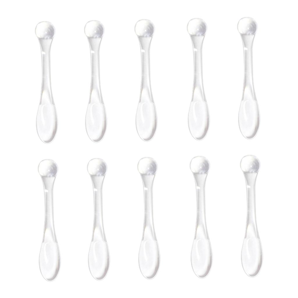 Cuticate 10 Mini Đựng Mỹ Phẩm Thìa Đũa Trộn Lấy Mẫu Da Mặt Nạ Thìa Rõ Ràng