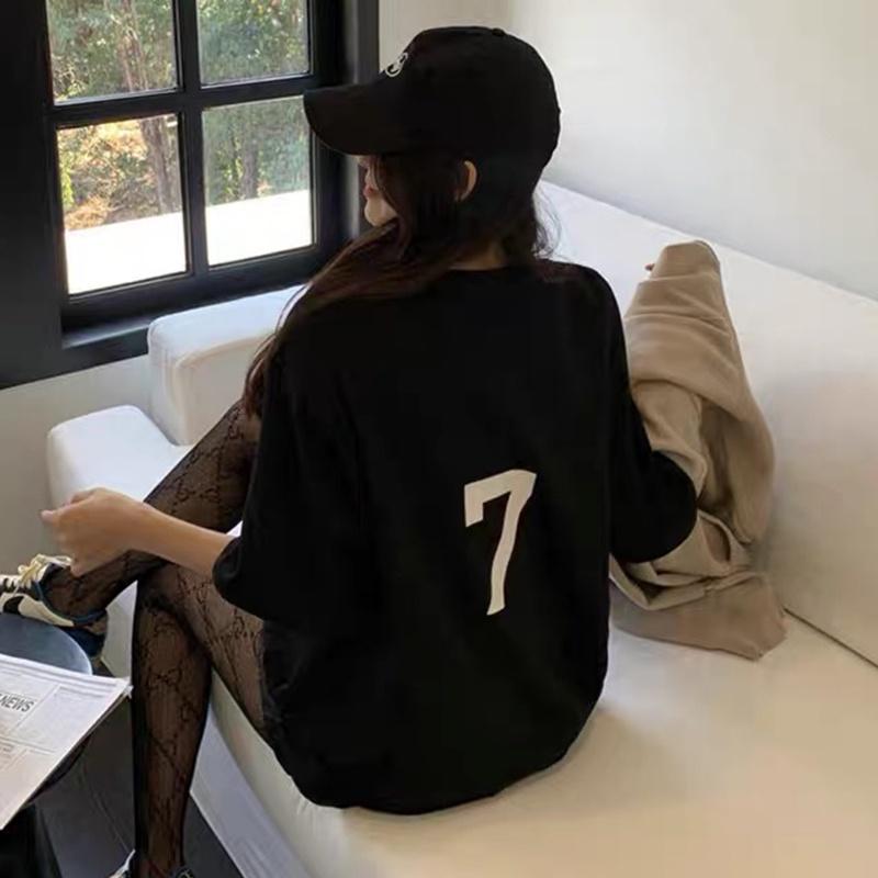 Áo thun nữ ABC form rộng tay lỡ chất vải Cotton NHUNG cao cấp mềm mịn, áo phông đen trắng Unisex nam nữ đẹp