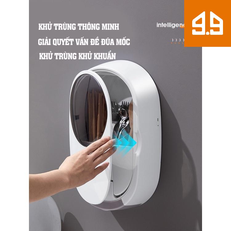 Máy khử trùng bát đũa lồng gia đình có nắp đậy chống bám bụi bếp nấm mốc bảo vệ sức khỏe