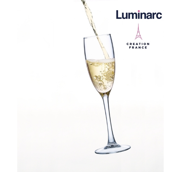 Bộ 4 Ly Champagne Thuỷ Tinh Luminarc World Wine 160ml - LUWOG8981