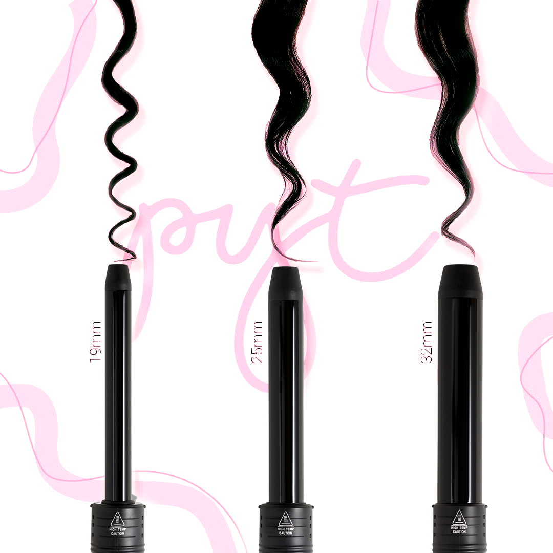 Máy uốn 25/18mm họa tiết chấm bi - Curler 25/18mm Pink polka dot PYT