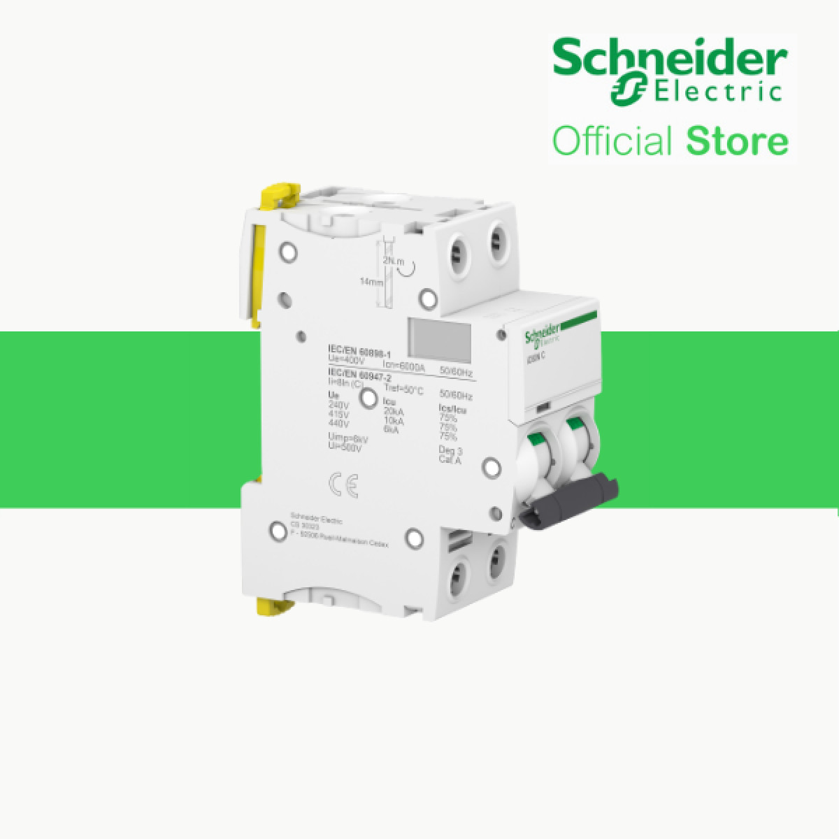 MCB Acti9 IC60N 2P 32A - Schneider Electric - A9F74232