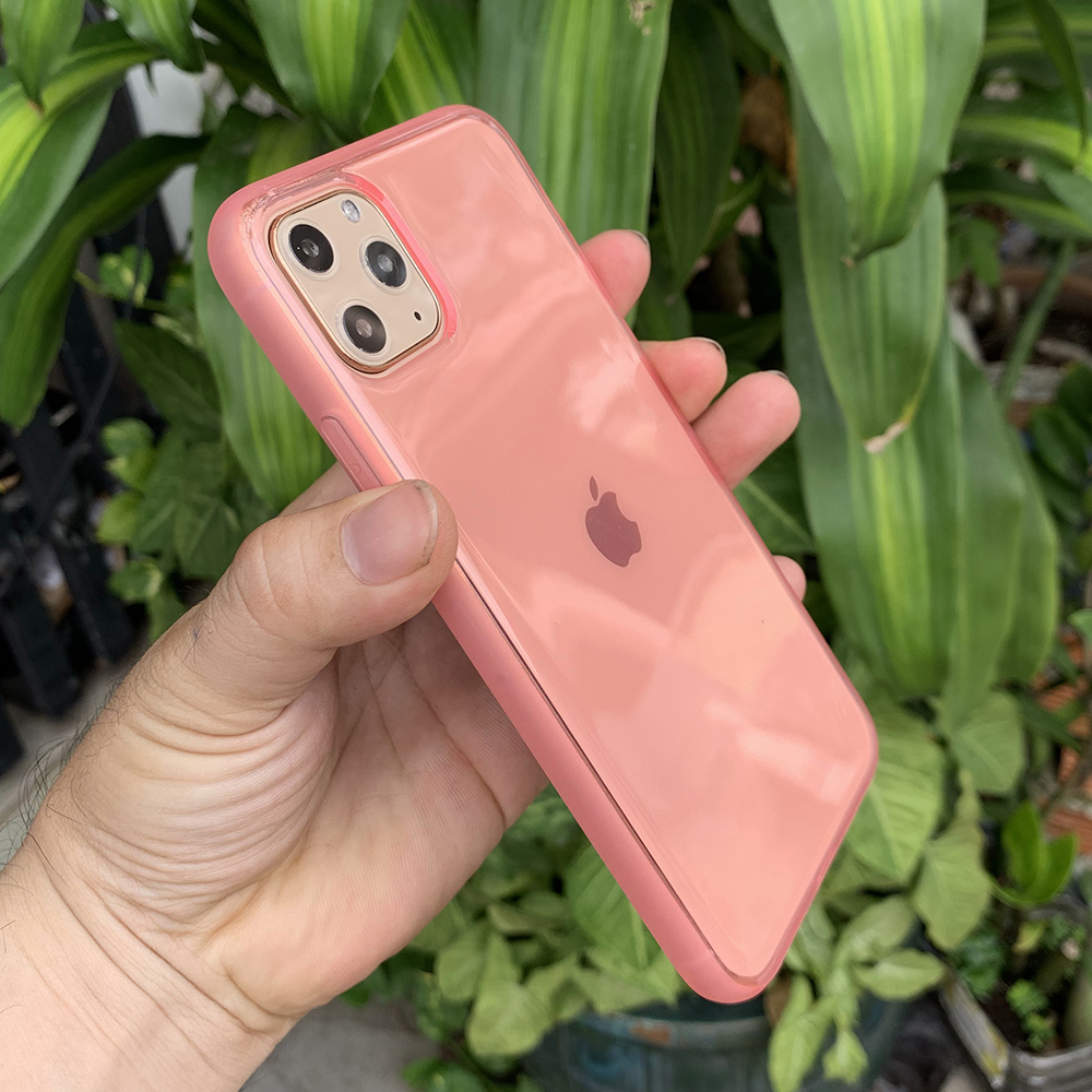 Ốp lưng dẻo chống sốc cao cấp dành cho iPhone 11 Pro Max - Màu hồng mờ