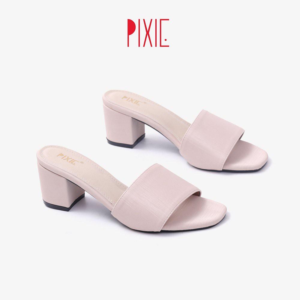 Guốc Cao Gót 5cm Bản Ngang Pixie X722