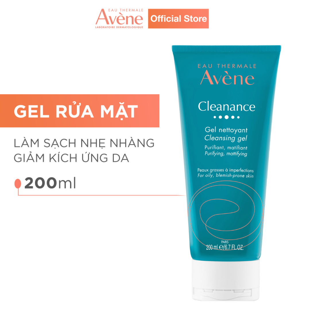 Gel rửa mặt tạo bọt cho da dầu nhạy cảm AVÈNE CLEANANCE CLEANSING GEL 200ml