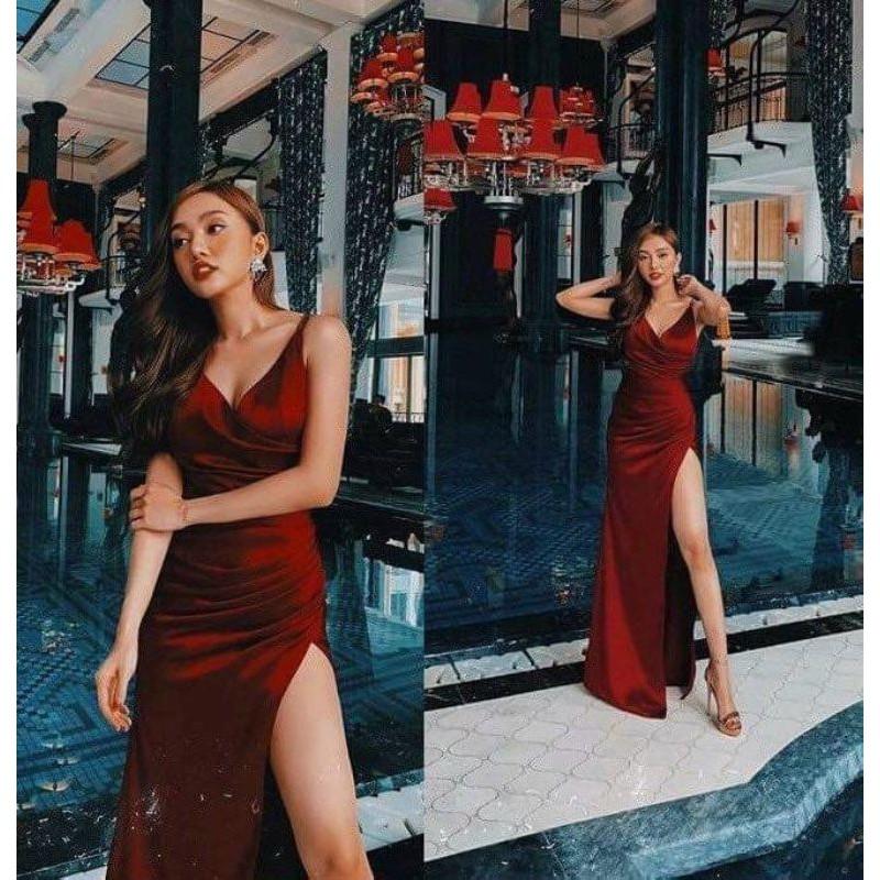 Váy dạ hội body xẻ đùi cao cấp