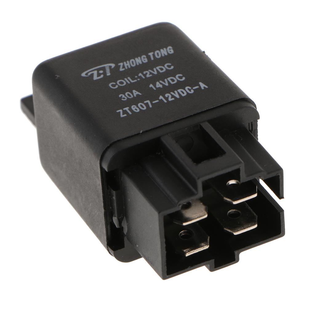 4Pin 4P DC12V 30A Heavy Duty SPST Relay With High Switching Capability