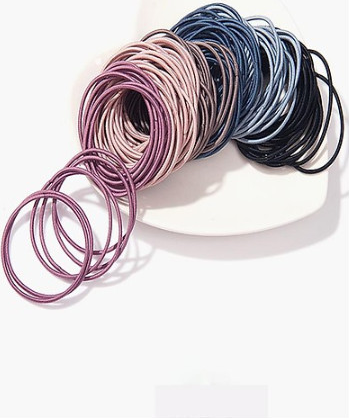 Sét 100 thun cột tóc kèm túi zip , màu sắc phù hợp với mọi lứa tuổi