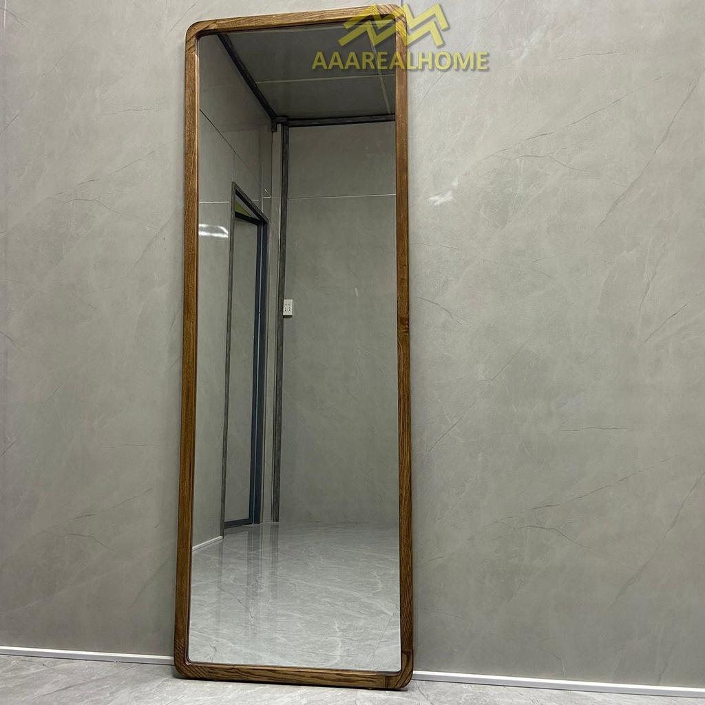 70x180cm Gương soi mái vòm khung gỗ AAArealhome V1GT Gương soi toàn thân mái vòm khung gỗ