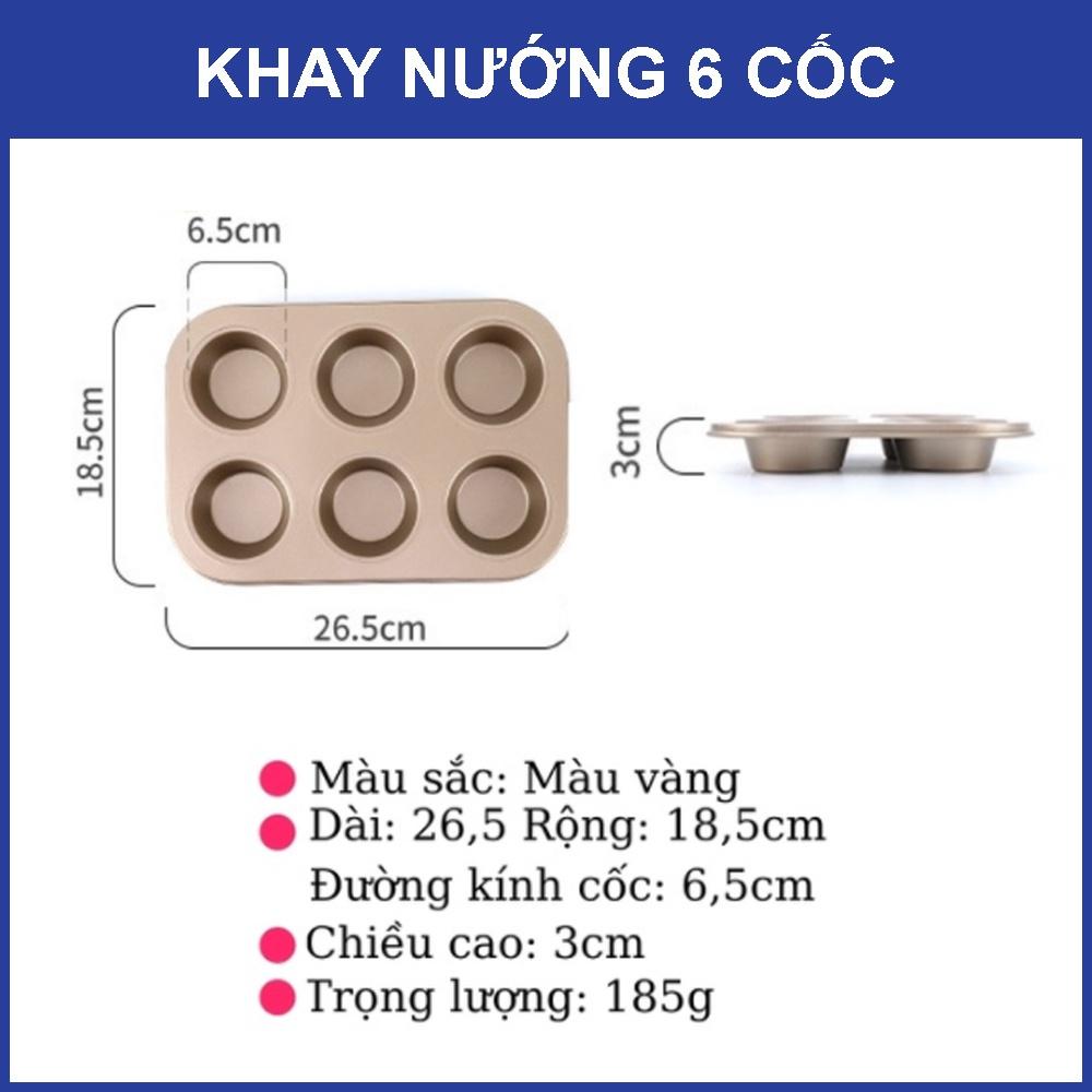 Khuôn Làm Bánh Không Dính gồm 5 khuôn không gỉ tốt cho sức khỏe, Khay Nướng Bánh Chống Dính Bằng Thép Carbon Cao Cấp