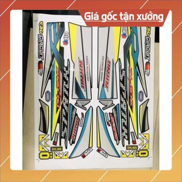 Tem rời wave blade 110 chữ R 3 lớp ko bay màu