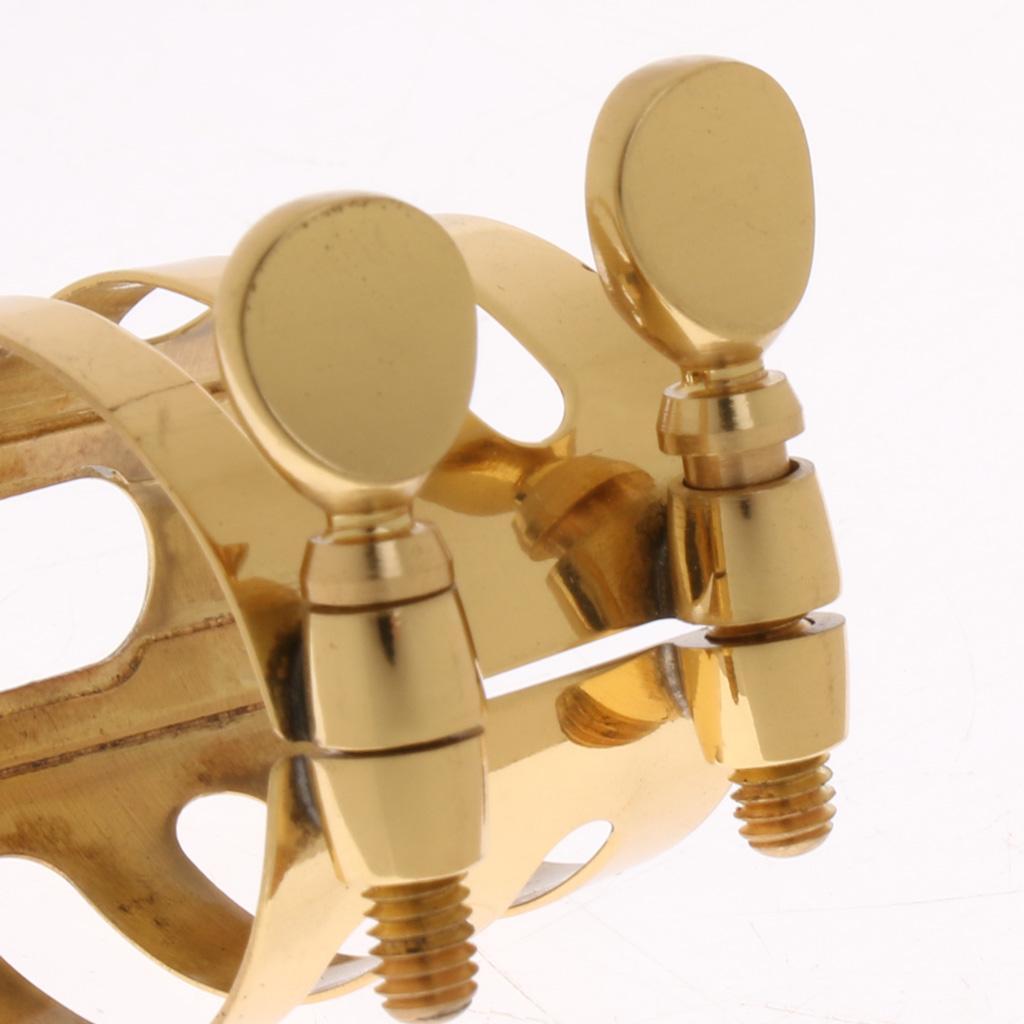 Alto Saxophone Mouthpiece Clamp Mouthpiece Ligature Fastener Saxophone Gold