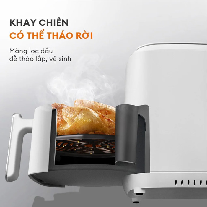 Nồi chiên không dầu điện tử GAABOR GA-E45A dung tích 4,5L công suất 1400W - Hàng Chính Hãng - Chỉ Giao Hà Nội