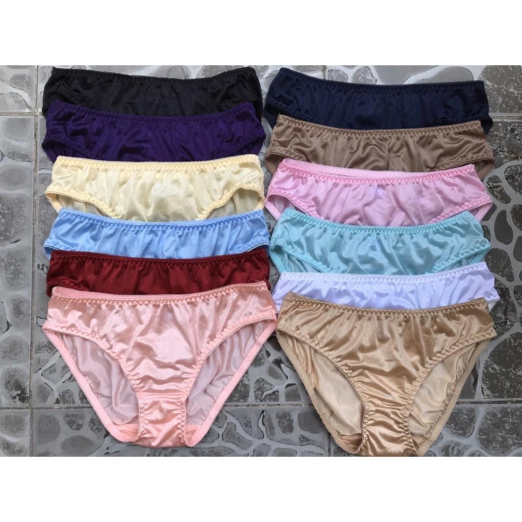 Set 10 quần lót thun lạnh trơn hàng việt nam