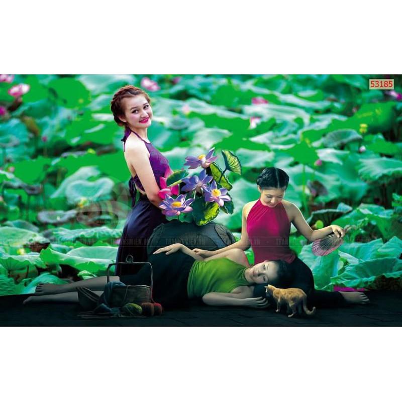 Tranh dán tường 3D nghệ thuật