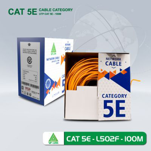 Cáp mạng VP-Link Cat 5E UTP VSP-L502F (100m/305m) Dây Cáp Cam - Hàng Chính Hãng