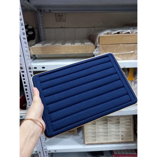 Khay Đựng Nhẫn Cao Cấp Viền Inox Siêu Sang, Loại 1