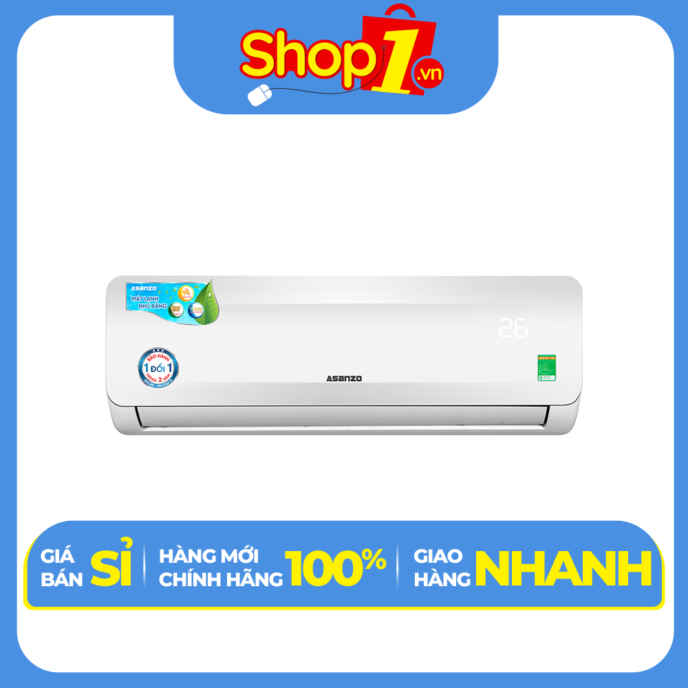 Máy lạnh Asanzo 1 HP S09N66 - Chỉ giao tại HCM