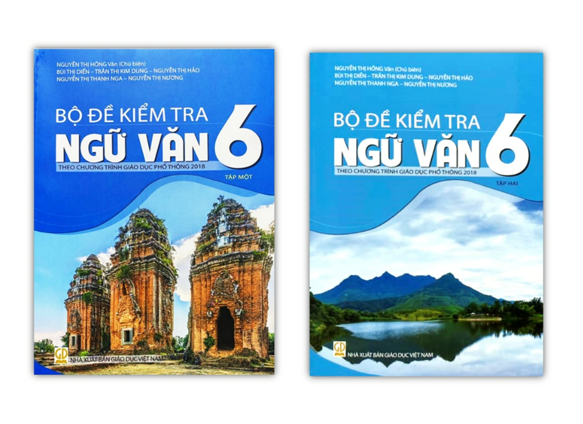 Sách - Combo Bộ đề kiểm tra ngữ văn 6 - ( tập 1 + tập 2 )