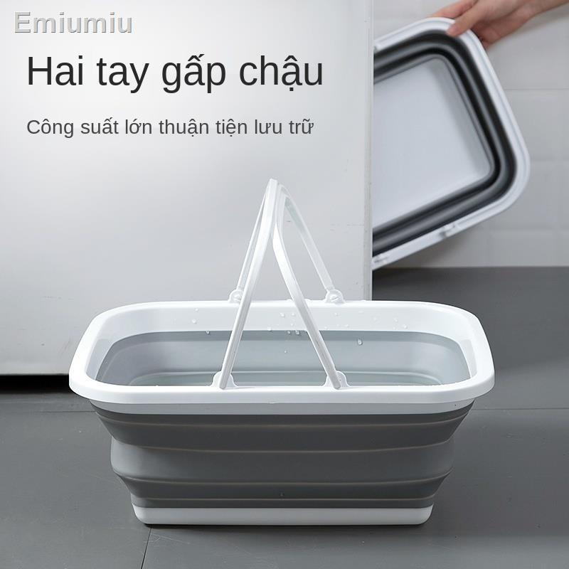 Chậu rửa chân dày di động gấp gọn dành cho gia đình