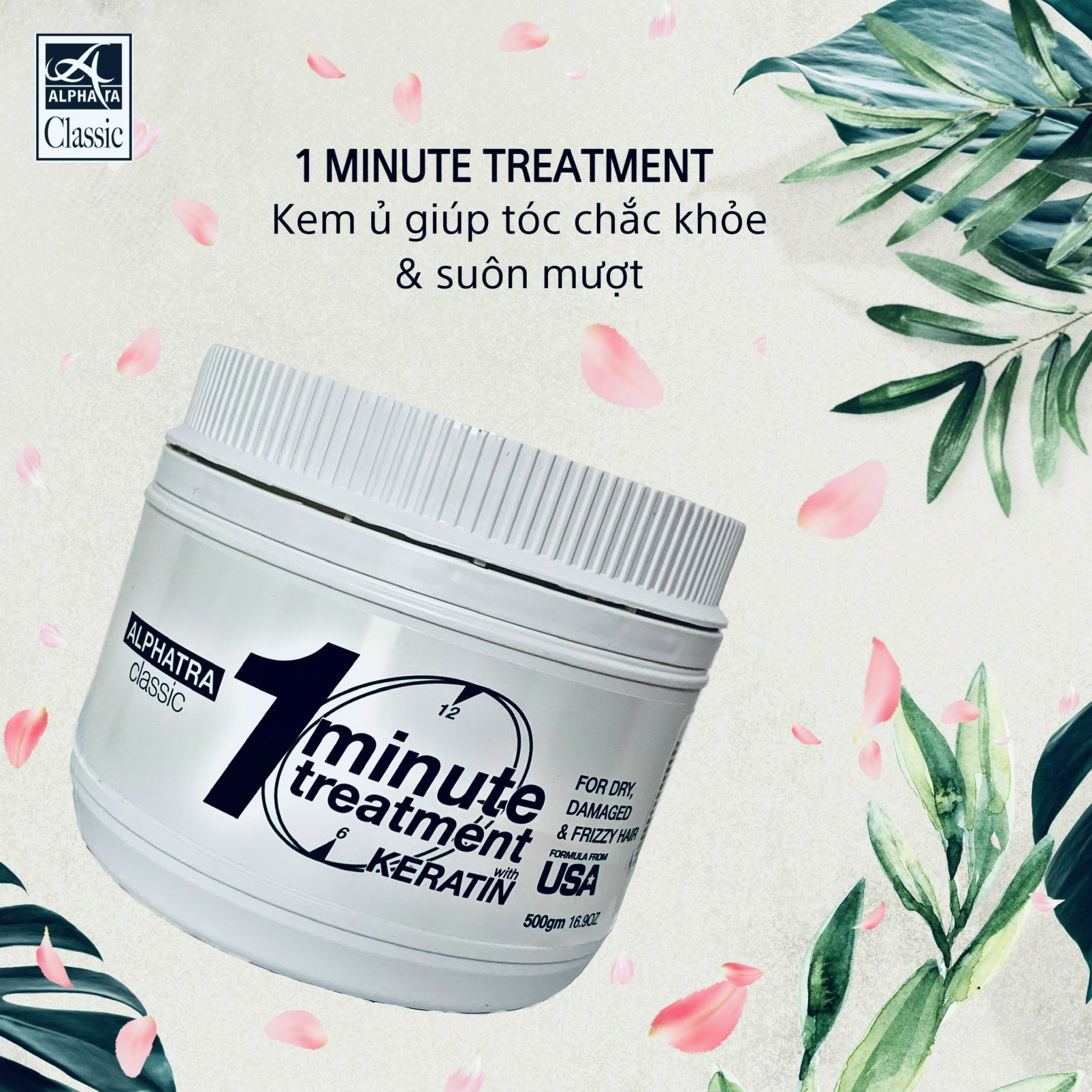 KEM Ủ TÓC 1 PHÚT- 1 MINUTE TREATMENT - 500ml HONEY